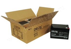Упаковка аккумулятора Delta DT 1212. Фото №3