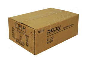 Упаковка аккумулятора Delta DT 1212. Фото №1